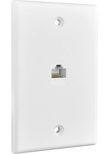 Bağlantı Noktalı Ethernet Duvar Plakası, RJ45 Keystone Dişi - Dişi Sıralı Bağlayıcı Eklemeli Keystone Jack Duvar Plakası (Yurt Dışından)