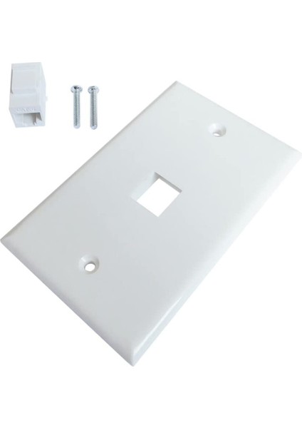 Bağlantı Noktalı Ethernet Duvar Plakası, RJ45 Keystone Dişi - Dişi Sıralı Bağlayıcı Eklemeli Keystone Jack Duvar Plakası (Yurt Dışından)