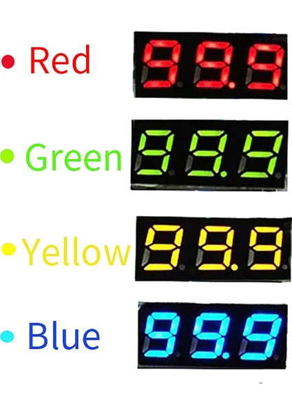 Takım Dc Voltmetre Ekran 3 Telli Dc 0-100 V Gerilim Test Cihazı 0.28 Inç LED Panel Mini (Yurt Dışından) fiyatları