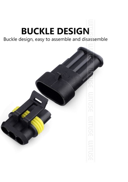 Tsleen 5 Adet Su Geçirmez 1/2/3/4/5/6 Pin Yollu Conta Arazi Aracı 12A IP68 Elektrik Otomotiv Teli Konnektör Fiş Terminalleri Kamyon Araba (Yurt Dışından)