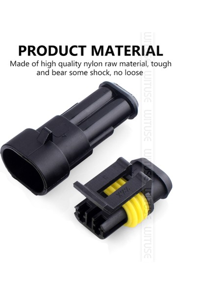 Tsleen 5 Adet Su Geçirmez 1/2/3/4/5/6 Pin Yollu Conta Arazi Aracı 12A IP68 Elektrik Otomotiv Teli Konnektör Fiş Terminalleri Kamyon Araba (Yurt Dışından)