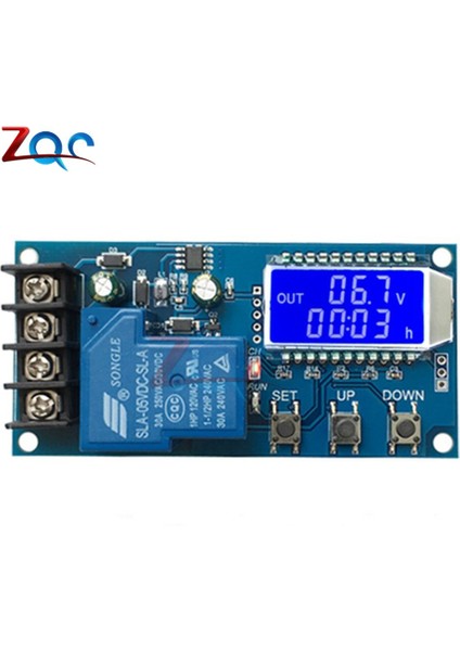 Dc 6-60V 30A LCD Kurşun-Asit Güneş Pili Şarj Regülatörü Koruma Levhası Şarj Cihazı Zaman Anahtarı 12V 24V 36V 48V Pil Kapasitesi (Yurt Dışından)