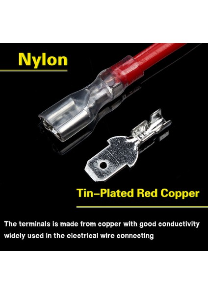 200 ADET/100 Adet Erkek/dişi Maça Sıkma Terminalleri Elektrik Yalıtım Kollu Tel Sarma Konnektörü 22-16 Awg 0.5mm2-1.5mm2 (Yurt Dışından)