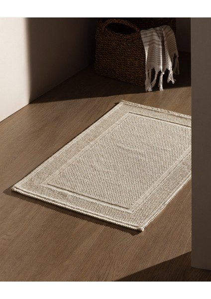 Barres Banyo Paspası - Bej - 50 x 80 cm