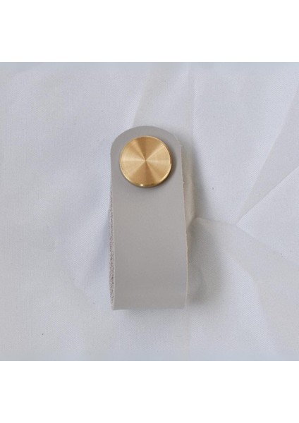 Çekmece Mobilya Kulpu Nordik Stil Minimalist Iskandinav Tip Suni Deri Pirinç Birleşimi fiyatları