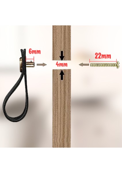Çekmece Mobilya Kulpu Nordik Stil Minimalist Iskandinav Tip Suni Deri Pirinç Birleşimi