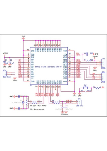 ESP32-S3-MINI-1 Çip (ESP32-S3-MINI-1-N4R2) (Yurt Dışından)
