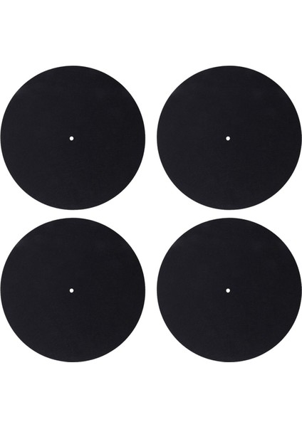 4 Adet Ultra-Ince Anti-Statik Lp Vinil Pikap Plak Çalar Ped Fonograflar Için Düz Yumuşak Mat Kayıt Slipmat Mat Pad (Yurt Dışından)