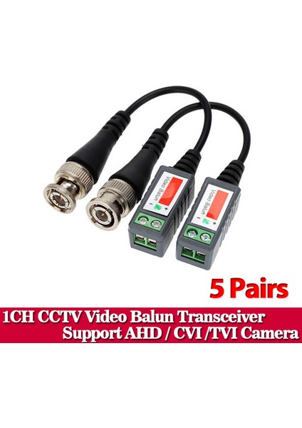 10 Adet Cctv Video Balun Cctv Pasif Alıcı-Vericiler 2000FT Mesafe (Yurt Dışından) modelleri