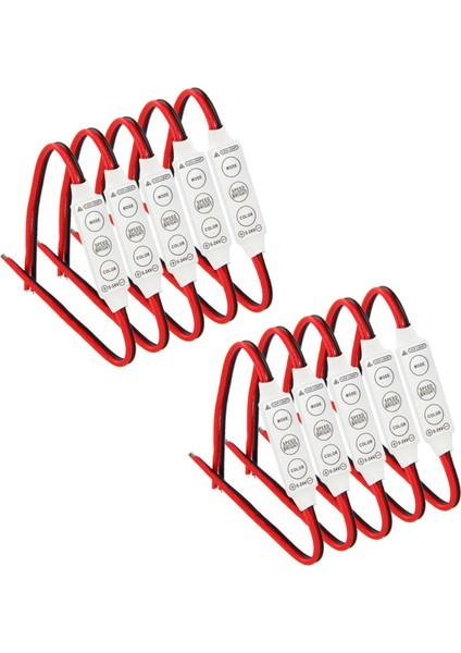 Araba Veya Ev LED Şerit/ampuller Için Strobe Flaşlı 10 x 12V Kablolu Kontrol (Yurt Dışından)