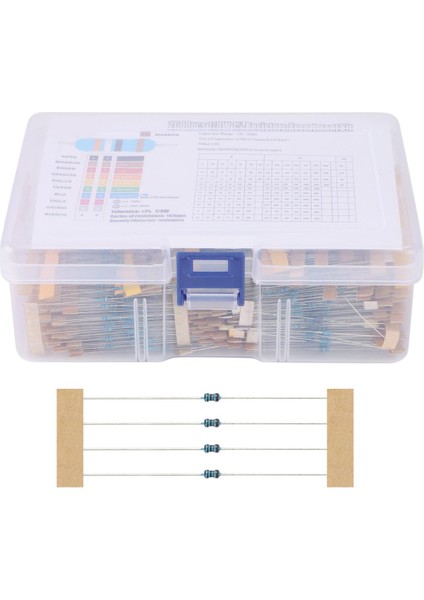 Zoroom 2600 Adet 130 Değer 1/8W 0.125W 1% Metal Film Dirençler Çeşitli Paket Seti Dirençler Çeşitleri Kitleri Sabit Kondansatörler (Yurt Dışından)