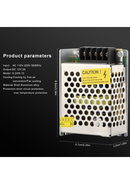 12V Anahtarlama 24W 2A LED Sürücü Anahtarlama Kaynağı (Yurt Dışından) fırsatları