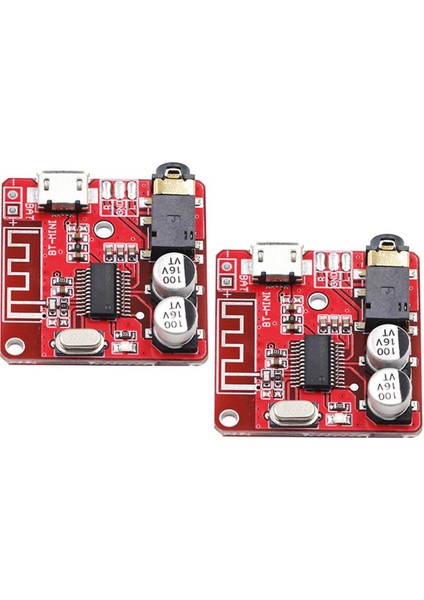 2pcs Xy-Bt-Mini Kırmızı Bluetooth Ses Alıcı Kartı Bluetooth 5.0 Mp3 Kayıpsız Dekoder Kartı (Yurt Dışından)