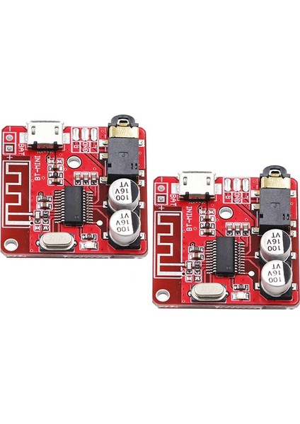 2pcs Xy-Bt-Mini Kırmızı Bluetooth Ses Alıcı Kartı Bluetooth 5.0 Mp3 Kayıpsız Dekoder Kartı (Yurt Dışından)