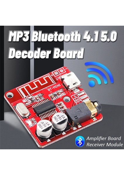 2pcs Xy-Bt-Mini Kırmızı Bluetooth Ses Alıcı Kartı Bluetooth 5.0 Mp3 Kayıpsız Dekoder Kartı (Yurt Dışından)