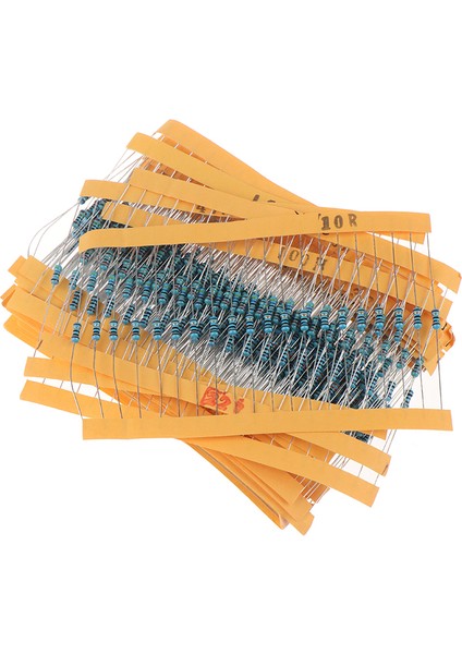 600 Adet 30 Çeşit Değer Metal Film Direnç Paketi 1/4W 1% Direnç Çeşitli Kit Seti (Yurt Dışından)