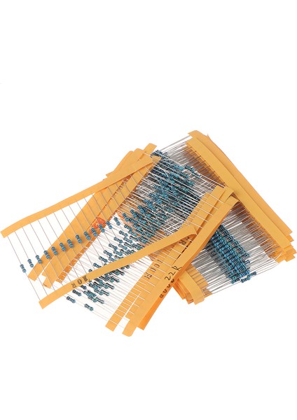600 Adet 30 Çeşit Değer Metal Film Direnç Paketi 1/4W 1% Direnç Çeşitli Kit Seti (Yurt Dışından)