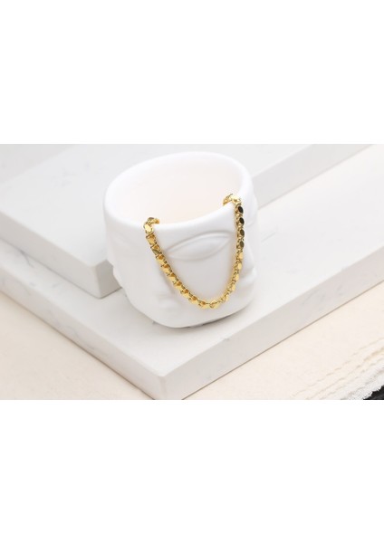 14 Ayar Altın Halep Pullu Zincir Kolye Kadın Altın Maraş Kolye - 4mm fırsatları