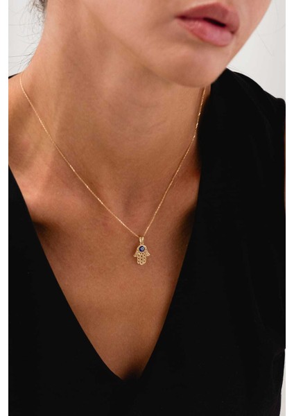 14 Ayar Altın Fatma Ana Eli Fatma Ananın Eli Kolye fiyatları