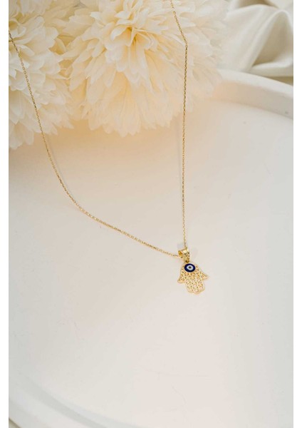 14 Ayar Altın Fatma Ana Eli Fatma Ananın Eli Kolye fırsatları