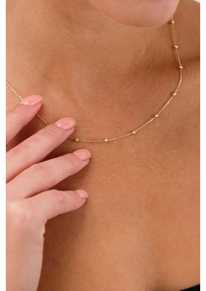 14 Ayar Altın Dorika Toplu Kadın Kolye fiyatları