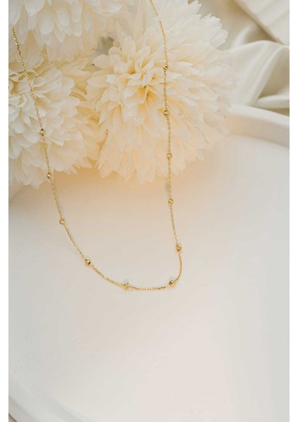 14 Ayar Altın Dorika Toplu Kadın Kolye fırsatları