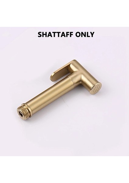 Püskürtücü Altın Tarzı Duvara Monte Tuvalet Duş Bide Musluk Seti Chromeblackgoldgun Metal Gri Banyo Tuvalet Bahar Pvc Ss Hortum (Yurt Dışından)