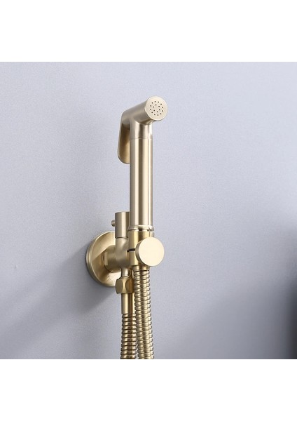 Püskürtücü Altın Tarzı Duvara Monte Tuvalet Duş Bide Musluk Seti Chromeblackgoldgun Metal Gri Banyo Tuvalet Bahar Pvc Ss Hortum (Yurt Dışından) modelleri