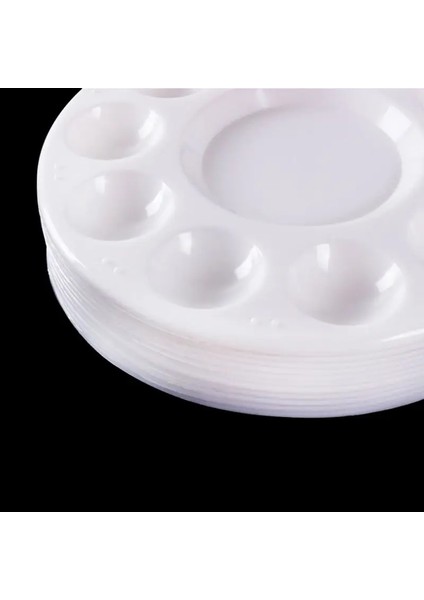 Boya Paleti Tepsisi Yuvarlak Plastik Suluboya Karıştırma Paleti Dıy Craft Sanat Tedarik 4X7E (Yurt Dışından)