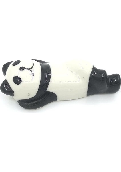 Panda Tarzı Sevimli Hayvan Seramik Boya Fırçası Kalemlik Kalemlik Suluboya Guaj Akrilik Boyama Sanat Malzemeleri Için Ekran Standı Paleti (Yurt Dışından)