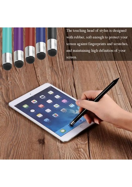 Kırmızı Stil Retro Yuvarlak Ince Ucu Dokunmatik Ekran Kalemi Kapasitif Stylus Kalem Değiştirme iPad iPhone Cep Telefonları Tablet Aksesuarları (Yurt Dışından) indirimleri