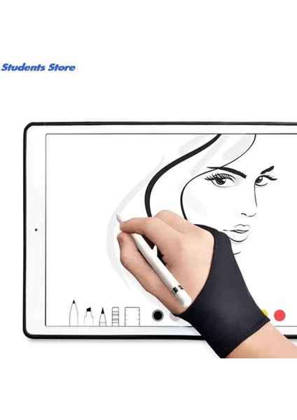 Siyah M 2 Parmak Kirlenme Önleyici Eldiven, Hem Sağ Hem De Sol El Için Sanatçı Çizim Herhangi Bir Gra Çizim Tableti Için Siyah Sıcak Satış (Yurt Dışından) fiyatları