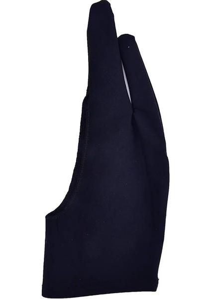 Siyah M Siyah 2 Parmak Kirlenme Önleyici Eldiven, Hem Sağ Hem De Sol El Için Sanatçı Herhangi Bir Gra Çizim Tableti Için Çizim (Yurt Dışından)