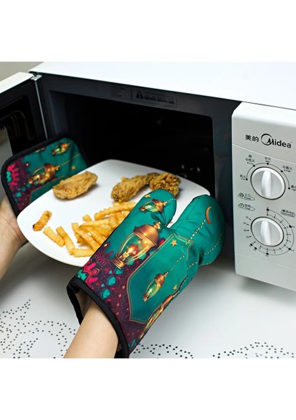 Siyah Set Tarzı Ew Mutfak Kalınlaşma Pişirme Yüksek Sıcaklık Fırın Eldivenleri Haşlanma Önleyici Yalıtım Pedi Kirlenme Önleyici Önlük Yalıtım Seti (Yurt Dışından) fiyatları
