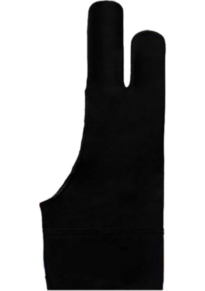 Siyah Stil S Beden 3 Boyutları Iki Parmak Kirlenme Önleyici Eldiven Sanatçı Çizim Kalemi Grafik Tablet Pad Ev Eldivenleri Sağ Sol El Eldiven (Yurt Dışından)