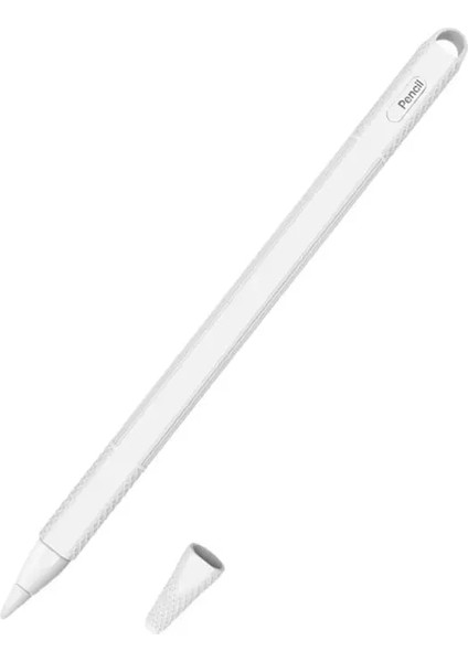 Beyaz Stil Tablet Dokunmatik Stylus Kalem Koruyucu Kapak Kılıf Kılıfı Yumuşak Silikon Ipuçları Cap Sleeve Apple Pencil Için Kaymaz 2 (Yurt Dışından)