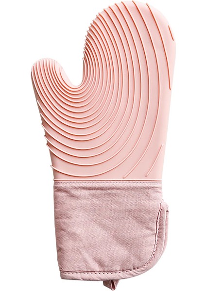 Pembe Tarzı Pişirme Eldivenleri Mutfak Isıya Dayanıklı Silikon Fırın Eldivenler Mutfak Gereçleri Ev Dayanıklı Kirlenme Önleyici Pamuk Su Geçirmez cm Bar (Yurt Dışından)