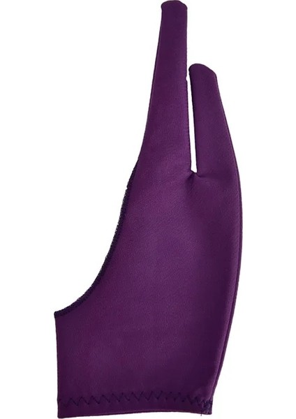 Mor L Siyah 2 Parmak Kirlenme Önleyici Eldiven, Hem Sağ Hem De Sol El Için Sanatçı Herhangi Bir Gra Çizim Tableti Için Çizim (Yurt Dışından)