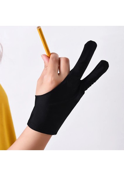 Mavi Stil 2-Parmak Tablet Çizim Anti-Touch Eldiven iPad Pro Inç Kalem Likra Ücretsiz Boyut Sıcak Yüksek (Yurt Dışından) indirimleri