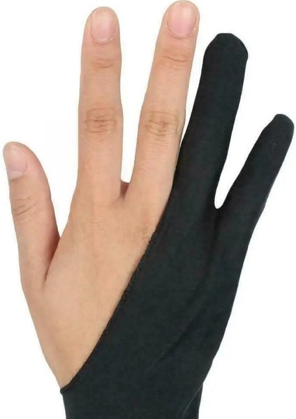 Gosterildigi Gibi 2 Adet Siyah 2 Parmak Kirlenme Önleyici Eldiven, Hem Sağ Hem De Sol El Için Sanatçı Çizimi Herhangi Bir Gra Çizim Tableti C1F3 (Yurt Dışından) modelleri