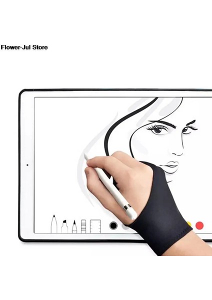 Siyah Herhangi Bir Gra Çizim Tableti Için 2 Parmak Kirlenme Önleyici Çizim Eldiveni Siyah Hem Sağ Hem De Sol El Boyama Malzemeleri Için Takım Elbise (Yurt Dışından) modelleri