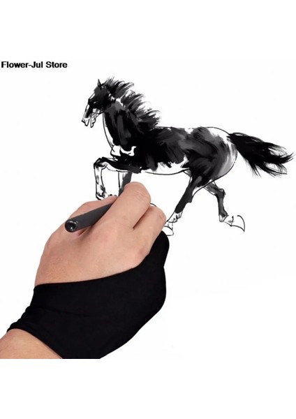 Siyah Herhangi Bir Gra Çizim Tableti Için 2 Parmak Kirlenme Önleyici Çizim Eldiveni Siyah Hem Sağ Hem De Sol El Boyama Malzemeleri Için Takım Elbise (Yurt Dışından) indirimleri