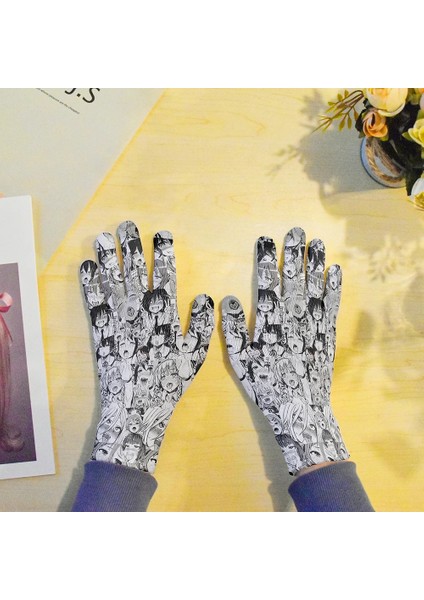 Stil1 Stil Tek Boyut Yeni Anime Karikatür Örme Eldiven Erkek Kadın Cep Telefonu Tablet Pad Için Yüksek Li Komik Eldivenler Sıcak Kayak Bahçe Iş Eldivenleri (Yurt Dışından) modelleri