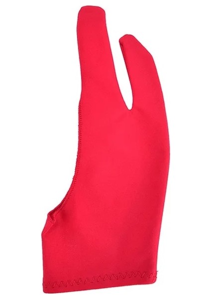 Kırmızı M Siyah 2 Parmak Kirlenme Önleyici Eldiven, Hem Sağ Hem De Sol El Için Sanatçı Herhangi Bir Gra Çizim Tableti Için Çizim (Yurt Dışından)