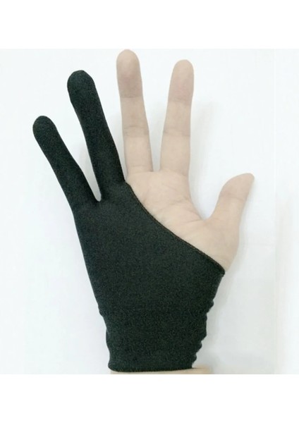 Bir Erkek Tarzı Iki Parmaklı Sanatçı Anti-Touch Eldiven Çizim Eldivenleri Için Tablet Sağ ve Sol El Eldiven Ipad Ekran Kartı Için Kirlenme Önleyici (Yurt Dışından) fırsatları