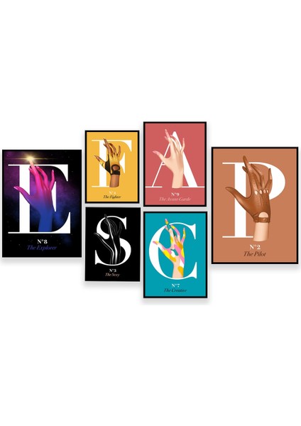 No.2 Tarzı 20X25CM Kanvas Galaksiyi Keşfeden Kadın, Yarış Arabası Sürücüsü, Gümüş Eldiven Giyen, Kafatası Dövmeli El, Sanatsal Güç Figürü Dekorasyon Posteri (Yurt Dışından) indirimleri