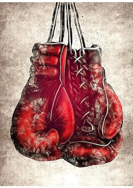 No.3 Tarzı 50X70 cm Çerçevesiz Soyut Grafiti Boks Eldivenleri Tuval Boyama Duvar Sanatı Oturma Odası Dekorasyon Posteri Tuval Boyama Sanatçısı Ev Dekorasyon (Yurt Dışından)