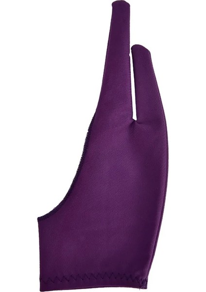 Mor Herhangi Bir Gra Çizim Tableti Için 4 Renk Sanatçı Çizim Eldiveni Siyah 2 Parmak Anti-Kirlenme, Hem Sağ Hem De Sol El Için Siyah (Yurt Dışından)