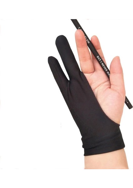 B-L Tarzı Siyah 2 Parmak Kirlenme Önleyici Eldivenler Anti Dokunmatik El Çizimi Kroki Yağlıboyalar Için Dijital Tablet Yazma Eldiveni Öğrenciler Için (Yurt Dışından) fiyatları