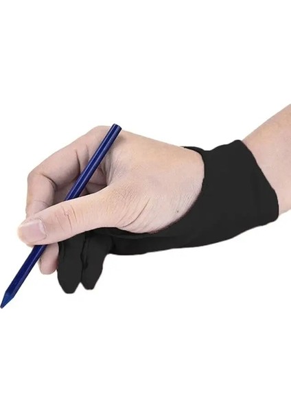 Siyah Stil L Beden Tek Iki Parmak Boyama Eldiveni Sanatçı Çizim Anti-Kirlenme, Anti-Ter Tablet Boyama Eldivenleri Sanat Öğrenci Profesyonel Aracı (Yurt Dışından) modelleri